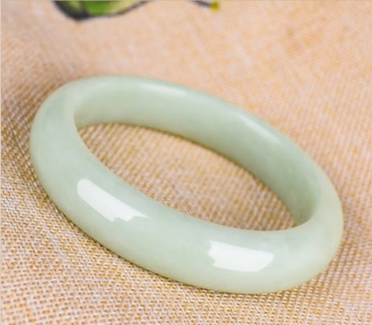 High Standard Huge Saving Natural Green Jade Bangle Bracelet for Women, with Ice Jade and Certificate, Perfect Gift for Mom and Girlfriend