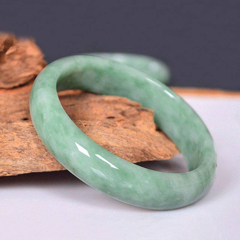 Authentic Grade A Natural Jade Bracelet Bangle - Healing Jewelry with Genuine Jade Stones - Perfect Gifts for Her or Him