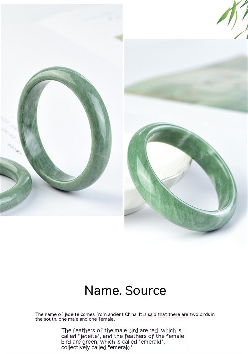 High Standard Huge Saving Natural A-grade Guizhou Jade Bracelet Bangle with Certificate - Perfect Gift for Girlfriend, Wife, and Mother