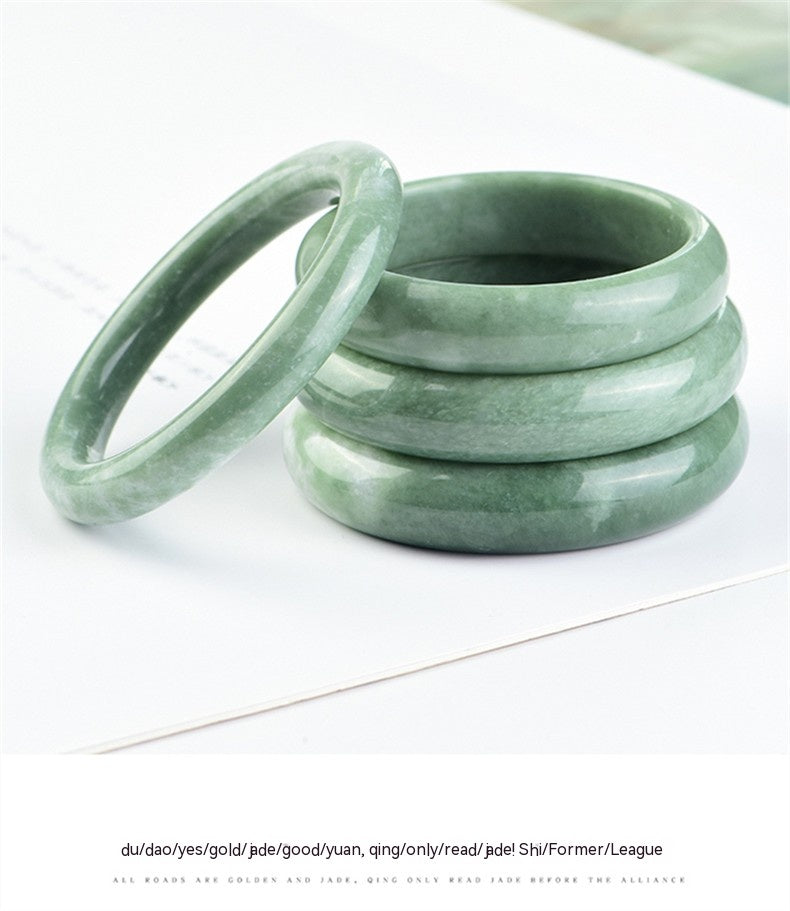 High Standard Huge Saving Natural A-grade Guizhou Jade Bracelet Bangle with Certificate - Perfect Gift for Girlfriend, Wife, and Mother