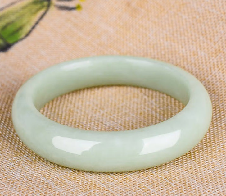 High Standard Huge Saving Natural Green Jade Bangle Bracelet for Women, with Ice Jade and Certificate, Perfect Gift for Mom and Girlfriend